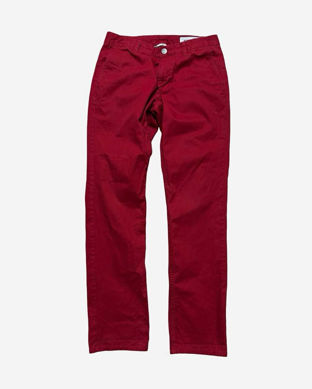 Bonobos Washed Chinos Mens 28W Red Slim Straight Cotton Twill Chino Pants